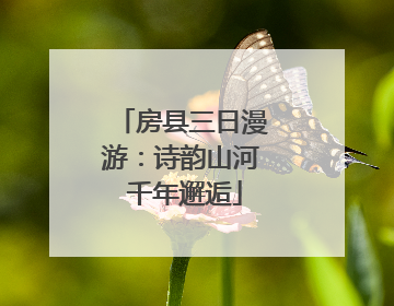 房县三日漫游：诗韵山河 千年邂逅