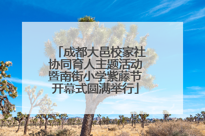 成都大邑校家社协同育人主题活动暨南街小学紫藤节开幕式圆满举行
