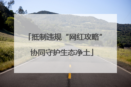 抵制违规“网红攻略” 协同守护生态净土