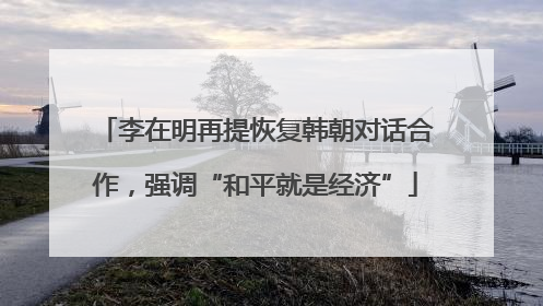 李在明再提恢复韩朝对话合作，强调“和平就是经济”