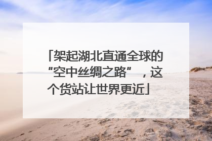 架起湖北直通全球的“空中丝绸之路”，这个货站让世界更近