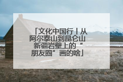 文化中国行丨从阿尔泰山到昆仑山 新疆岩壁上的“朋友圈”画的啥
