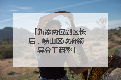 新添两位副区长后，崂山区政府领导分工调整
