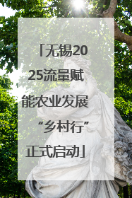 无锡2025流量赋能农业发展“乡村行”正式启动