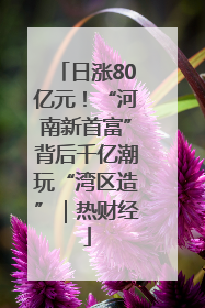 日涨80亿元！“河南新首富”背后千亿潮玩“湾区造”｜热财经