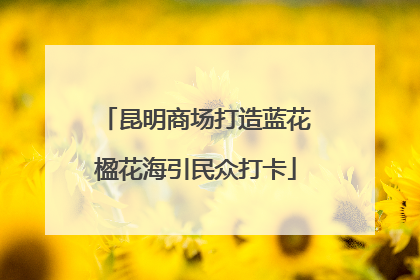 昆明商场打造蓝花楹花海引民众打卡