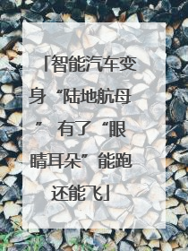 智能汽车变身“陆地航母” 有了“眼睛耳朵”能跑还能飞