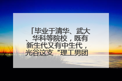 毕业于清华、武大、华科等院校，既有新生代又有中生代，光谷这支“理工男团”为何“出道”？