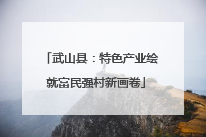 武山县：特色产业绘就富民强村新画卷