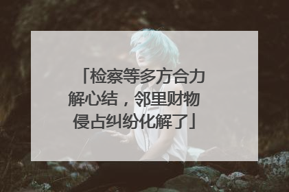 检察等多方合力解心结，邻里财物侵占纠纷化解了