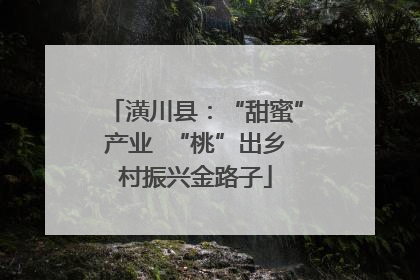 潢川县：“甜蜜”产业  “桃”出乡村振兴金路子