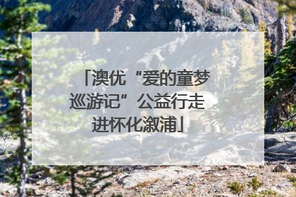 澳优“爱的童梦巡游记”公益行走进怀化溆浦