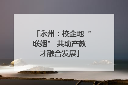 永州：校企地“联姻” 共助产教才融合发展