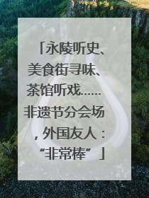 永陵听史、美食街寻味、茶馆听戏……非遗节分会场，外国友人：“非常棒”