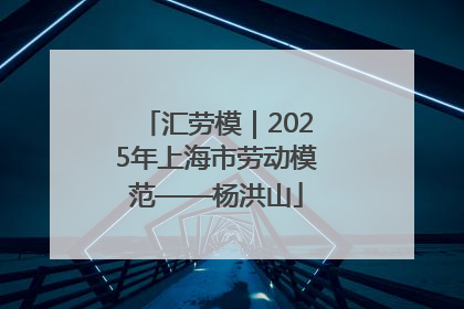 汇劳模｜2025年上海市劳动模范——杨洪山