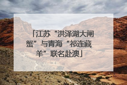 江苏“洪泽湖大闸蟹”与青海“祁连藏羊”联名赴澳