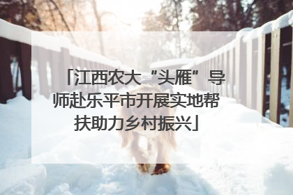 江西农大“头雁”导师赴乐平市开展实地帮扶助力乡村振兴
