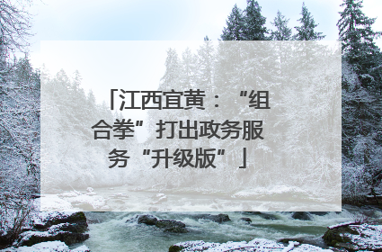 江西宜黄：“组合拳”打出政务服务“升级版”