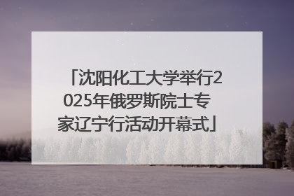 沈阳化工大学举行2025年俄罗斯院士专家辽宁行活动开幕式