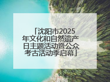 沈阳市2025年文化和自然遗产日主题活动暨公众考古活动季启幕