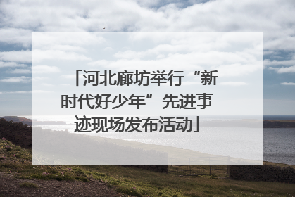 河北廊坊举行“新时代好少年”先进事迹现场发布活动