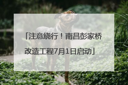 注意绕行！南昌彭家桥改造工程7月1日启动