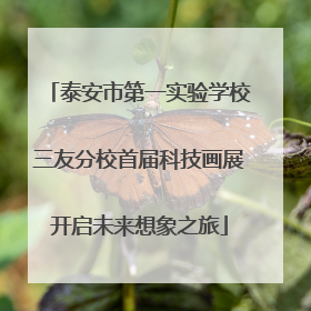 泰安市第一实验学校三友分校首届科技画展开启未来想象之旅