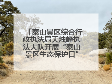 泰山景区综合行政执法局天烛峰执法大队开展“泰山景区生态保护日”志愿宣传活动