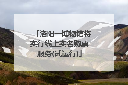洛阳一博物馆将实行线上实名购票服务(试运行)