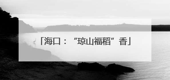 海口：“琼山福稻”香