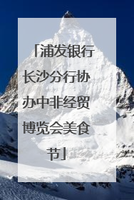 浦发银行长沙分行协办中非经贸博览会美食节