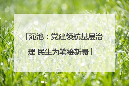 渑池：党建领航基层治理 民生为笔绘新景