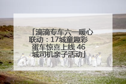 滴滴专车六一暖心联动：17城童趣彩蛋车惊喜上线 46城司机亲子活动