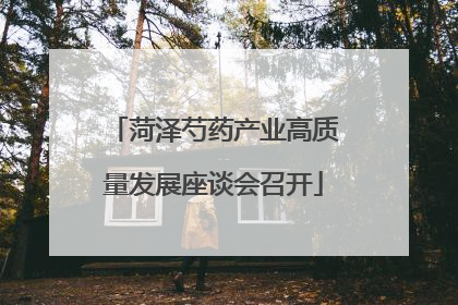 菏泽芍药产业高质量发展座谈会召开