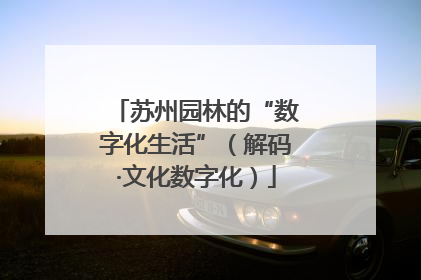 苏州园林的“数字化生活”（解码·文化数字化）
