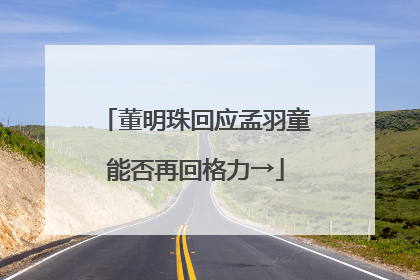董明珠回应孟羽童能否再回格力→