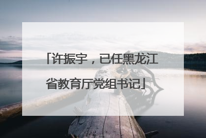 许振宇，已任黑龙江省教育厅党组书记