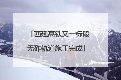 西延高铁又一标段无砟轨道施工完成