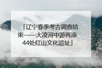 辽宁春季考古调查结束——大凌河中游再添44处红山文化遗址