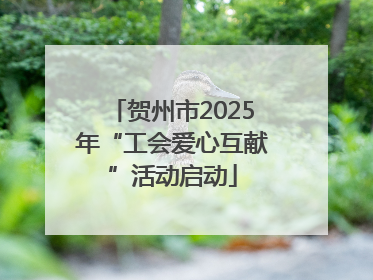 贺州市2025年“工会爱心互献”活动启动
