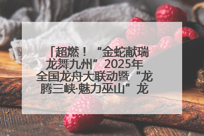 超燃！“金蛇献瑞 龙舞九州”2025年全国龙舟大联动暨“龙腾三峡·魅力巫山”龙舟邀请赛圆满落幕！