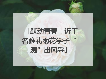 跃动青春，近千名雅礼雨花学子“测”出风采