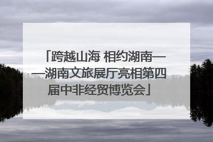 跨越山海 相约湖南——湖南文旅展厅亮相第四届中非经贸博览会