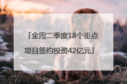 金霞二季度18个重点项目签约投资42亿元
