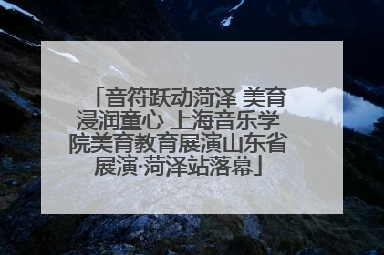 音符跃动菏泽 美育浸润童心 上海音乐学院美育教育展演山东省展演·菏泽站落幕