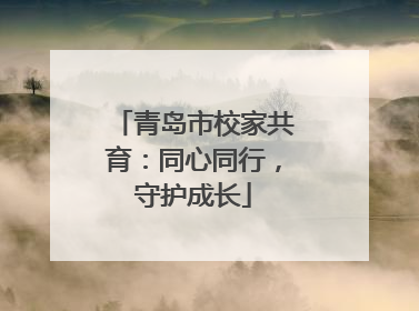 青岛市校家共育：同心同行，守护成长