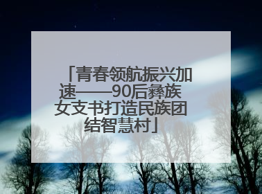 青春领航振兴加速——90后彝族女支书打造民族团结智慧村