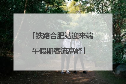 铁路合肥站迎来端午假期客流高峰