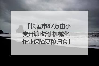 长垣市87万亩小麦开镰收割 机械化作业保障夏粮归仓
