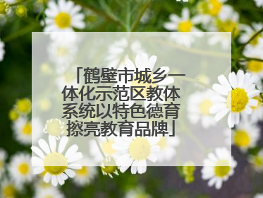 鹤壁市城乡一体化示范区教体系统以特色德育擦亮教育品牌